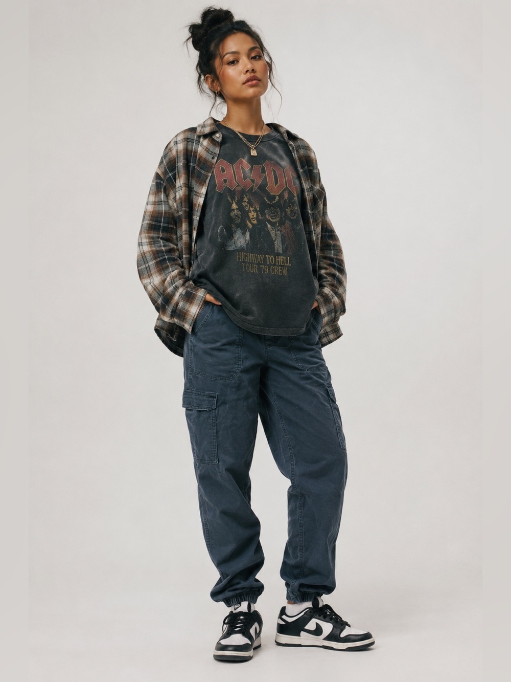 Carhartt Women's Dark Charcoal Cargo chino jogger Pants